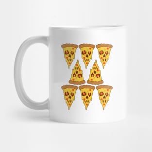 scary pizza pattern Mug